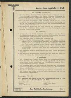 Verordnungsblatt des Reichsstudentenführers 19430310 Seite: 25