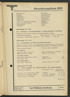 Verordnungsblatt des Reichsstudentenführers 19430310 Seite: 27