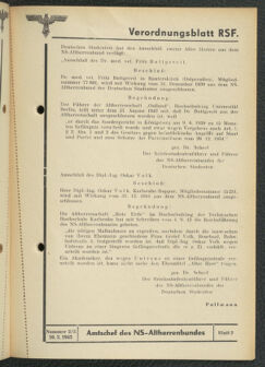 Verordnungsblatt des Reichsstudentenführers 19430310 Seite: 41