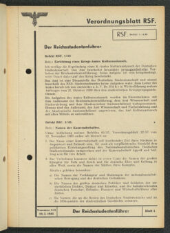 Verordnungsblatt des Reichsstudentenführers 19430310 Seite: 7