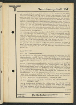 Verordnungsblatt des Reichsstudentenführers 19430310 Seite: 9