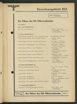 Verordnungsblatt des Reichsstudentenführers 19430501 Seite: 11