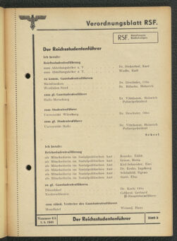 Verordnungsblatt des Reichsstudentenführers 19430501 Seite: 3