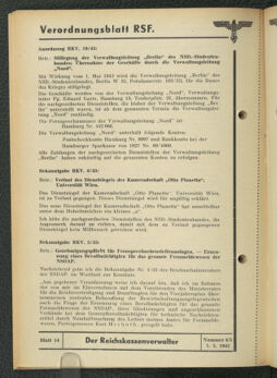 Verordnungsblatt des Reichsstudentenführers 19430501 Seite: 42