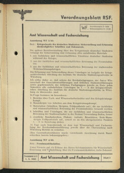 Verordnungsblatt des Reichsstudentenführers 19430501 Seite: 55