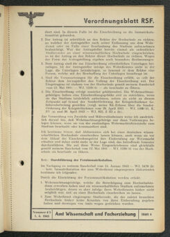 Verordnungsblatt des Reichsstudentenführers 19430501 Seite: 57