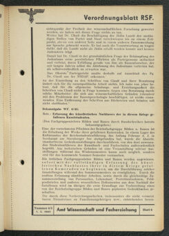 Verordnungsblatt des Reichsstudentenführers 19430501 Seite: 61