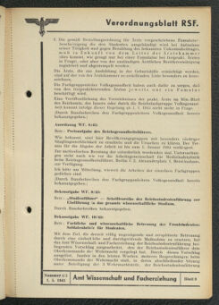 Verordnungsblatt des Reichsstudentenführers 19430501 Seite: 65