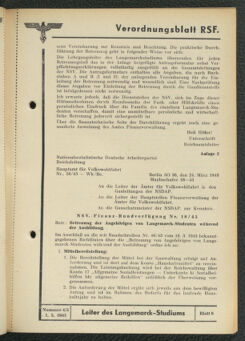 Verordnungsblatt des Reichsstudentenführers 19430501 Seite: 73