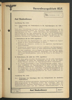 Verordnungsblatt des Reichsstudentenführers 19430501 Seite: 83