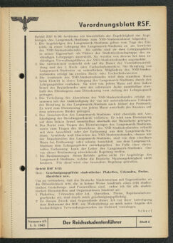 Verordnungsblatt des Reichsstudentenführers 19430501 Seite: 9