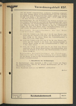 Verordnungsblatt des Reichsstudentenführers 19430501 Seite: 95