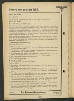 Verordnungsblatt des Reichsstudentenführers 19430615 Seite: 10