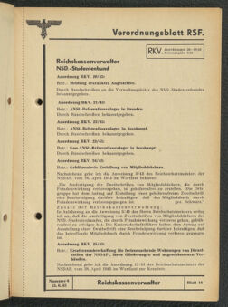 Verordnungsblatt des Reichsstudentenführers 19430615 Seite: 17