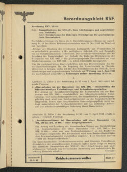 Verordnungsblatt des Reichsstudentenführers 19430615 Seite: 19