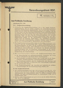 Verordnungsblatt des Reichsstudentenführers 19430615 Seite: 29