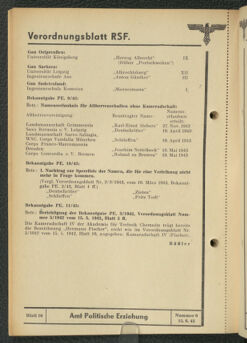 Verordnungsblatt des Reichsstudentenführers 19430615 Seite: 34