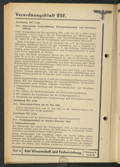 Verordnungsblatt des Reichsstudentenführers 19430615 Seite: 38