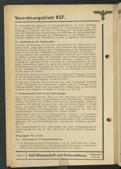 Verordnungsblatt des Reichsstudentenführers 19430615 Seite: 40