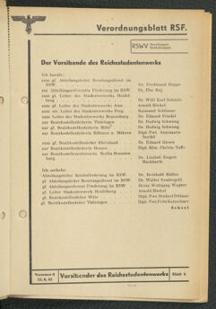 Verordnungsblatt des Reichsstudentenführers 19430615 Seite: 67