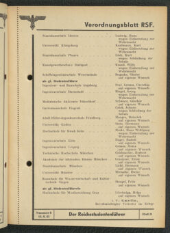 Verordnungsblatt des Reichsstudentenführers 19430615 Seite: 7