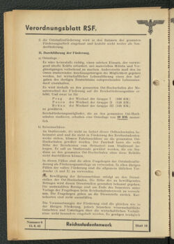 Verordnungsblatt des Reichsstudentenführers 19430615 Seite: 70