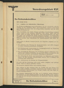 Verordnungsblatt des Reichsstudentenführers 19430615 Seite: 9