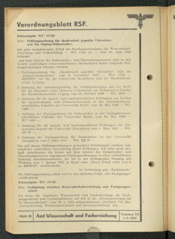 Verordnungsblatt des Reichsstudentenführers 19430801 Seite: 36