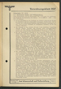 Verordnungsblatt des Reichsstudentenführers 19430801 Seite: 37