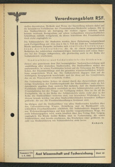 Verordnungsblatt des Reichsstudentenführers 19430801 Seite: 41