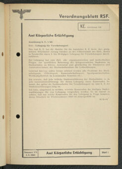 Verordnungsblatt des Reichsstudentenführers 19430801 Seite: 47