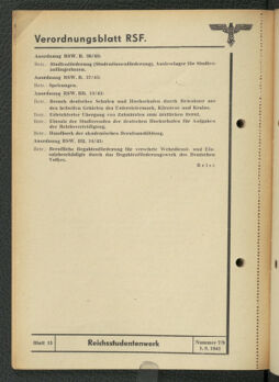 Verordnungsblatt des Reichsstudentenführers 19430801 Seite: 52