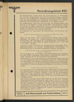 Verordnungsblatt des Reichsstudentenführers 19430920 Seite: 25