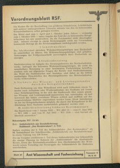 Verordnungsblatt des Reichsstudentenführers 19430920 Seite: 26