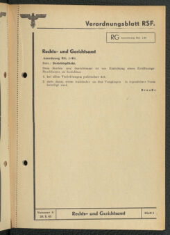 Verordnungsblatt des Reichsstudentenführers 19430920 Seite: 33