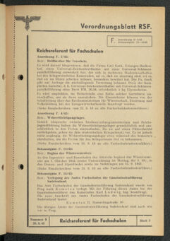 Verordnungsblatt des Reichsstudentenführers 19430920 Seite: 43