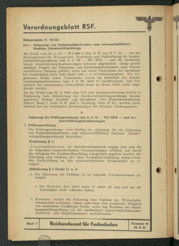 Verordnungsblatt des Reichsstudentenführers 19430920 Seite: 44