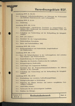 Verordnungsblatt des Reichsstudentenführers 19430920 Seite: 55