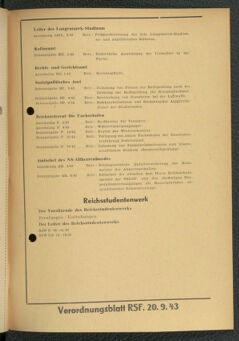 Verordnungsblatt des Reichsstudentenführers 19430920 Seite: 59