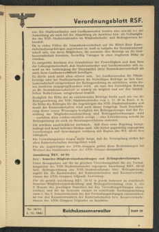 Verordnungsblatt des Reichsstudentenführers 19431101 Seite: 19