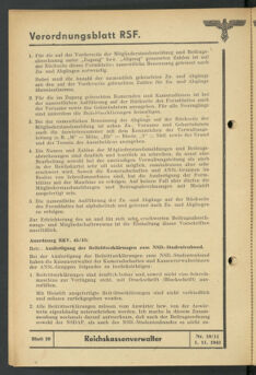 Verordnungsblatt des Reichsstudentenführers 19431101 Seite: 20