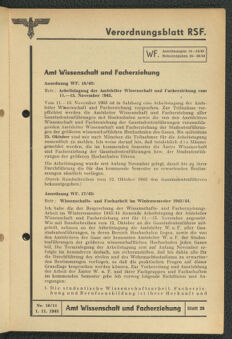 Verordnungsblatt des Reichsstudentenführers 19431101 Seite: 25