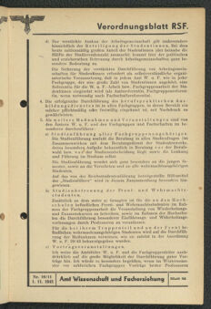 Verordnungsblatt des Reichsstudentenführers 19431101 Seite: 27