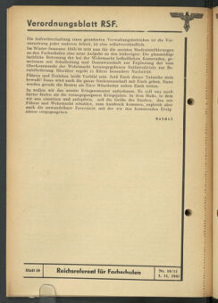 Verordnungsblatt des Reichsstudentenführers 19431101 Seite: 54