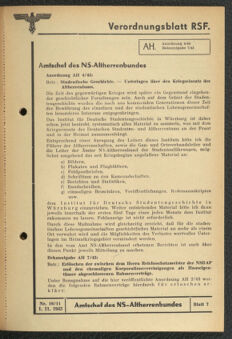 Verordnungsblatt des Reichsstudentenführers 19431101 Seite: 55