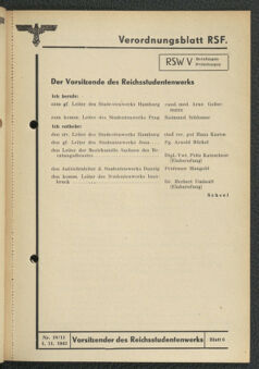 Verordnungsblatt des Reichsstudentenführers 19431101 Seite: 57