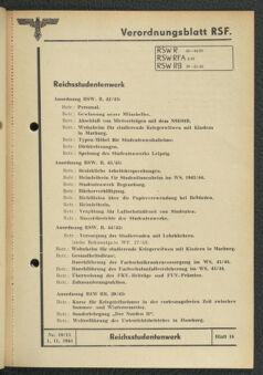 Verordnungsblatt des Reichsstudentenführers 19431101 Seite: 59