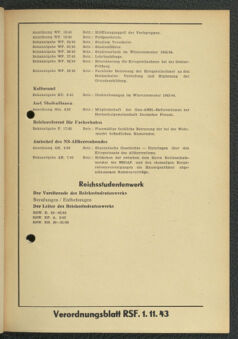 Verordnungsblatt des Reichsstudentenführers 19431101 Seite: 63