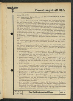 Verordnungsblatt des Reichsstudentenführers 19431101 Seite: 7