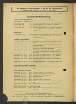 Verordnungsblatt des Reichsstudentenführers 19431220 Seite: 2